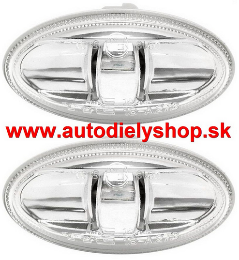 Peugeot 4007 2/07- bočné smerovky číre Sada L+P
