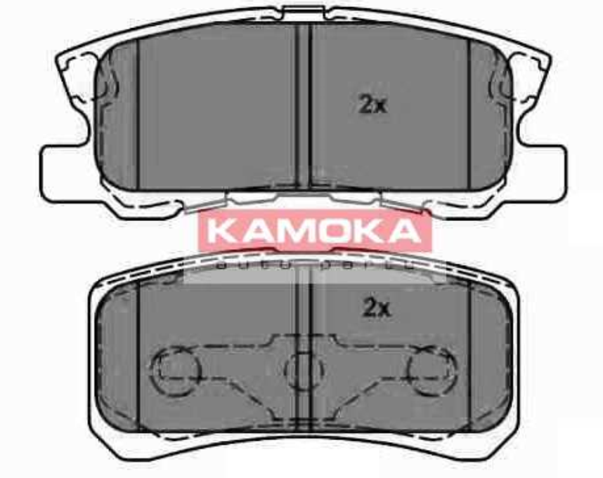 Peugeot 4007 2/07- zadné brzdové platničky /KAMOKA/