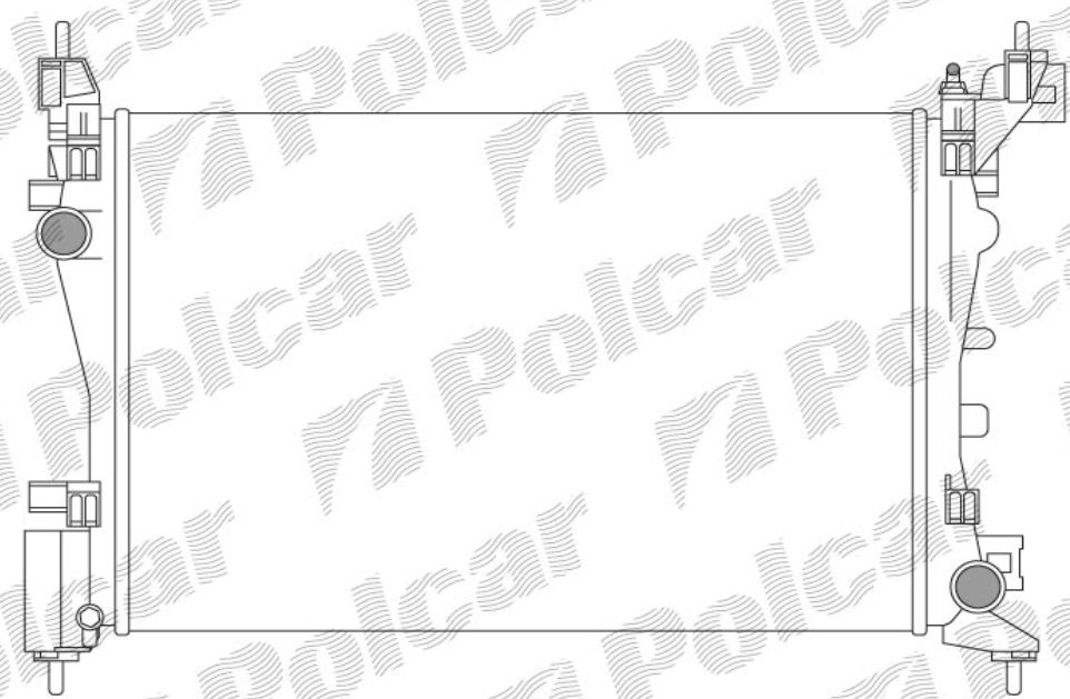 Peugeot BIPPER 2/2008- chladič vodný- 1.4 8V