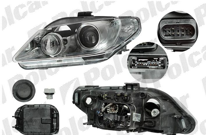 Seat EXEO 12/08- predné svetlo el.s motorčekom D1S ľavé /VALEO/