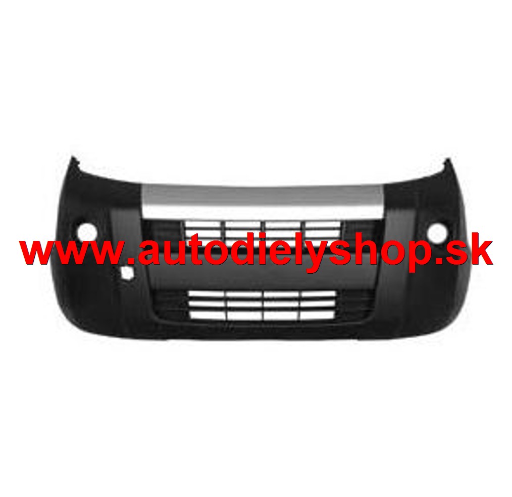 Fiat QUBO 6/2008- predný nárazník s otvormi /CARGO/
