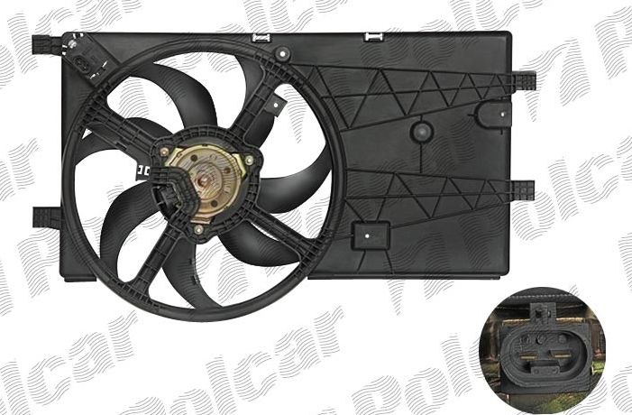 Fiat QUBO 6/2008- ventilátor chladiča /390mm/