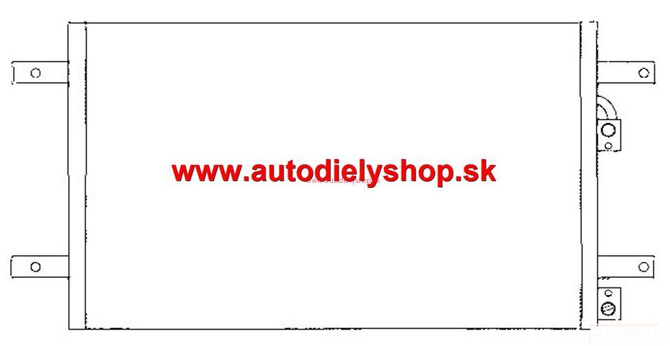  Ford GALAXY 4/00- chladič klimi 1,9TDi-2,3i-2,8i 
