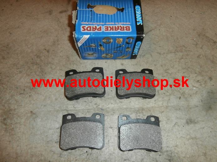 Citroen AX 8/91-98 predné platničky Sada / SAMKO / 3 dierove