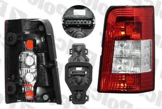 Citroen Berlingo 1/06-08 zadné svetlo Pravé (2dvere) komplet