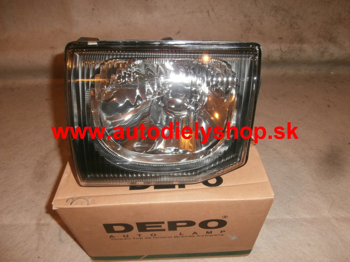  Mitsubishi PAJERO 9/97-4/00 svetlo predné H4 číre sklo ľavé 