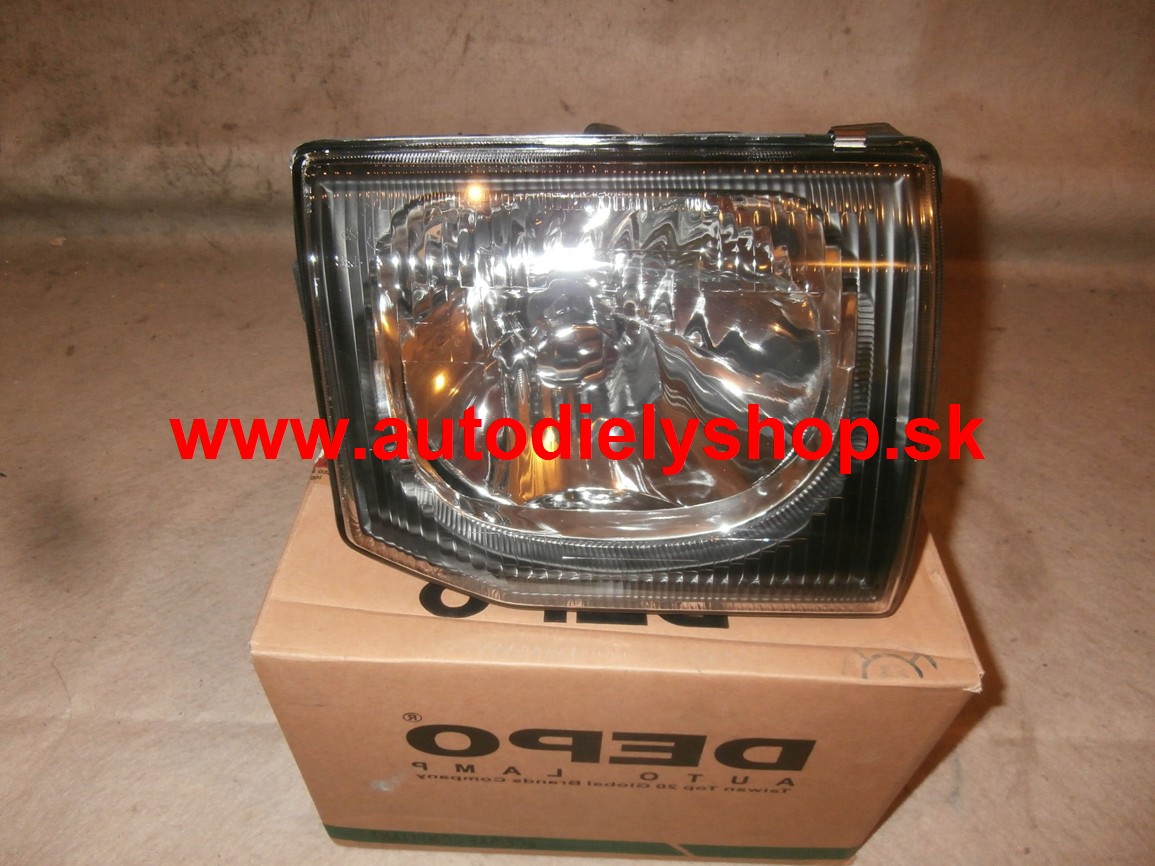 Mitsubishi PAJERO 9/97-4/00 svetlo predné H4 číre sklo pravé 