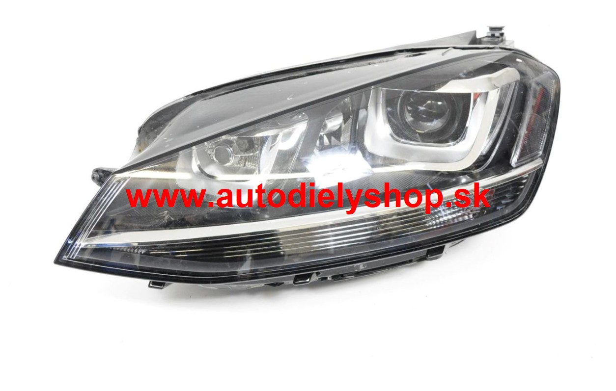 VW GOLF VII 2012- predné svetlo D3S+H7 el.s mot. bi-xenónové ľavé