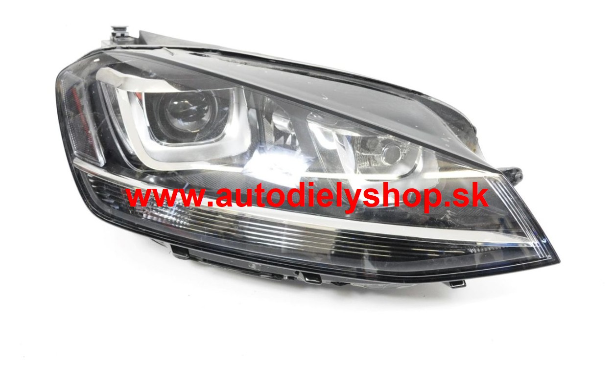 VW GOLF VII 2012- predné svetlo D3S+H7 el.s mot. bi-xenónové pravé