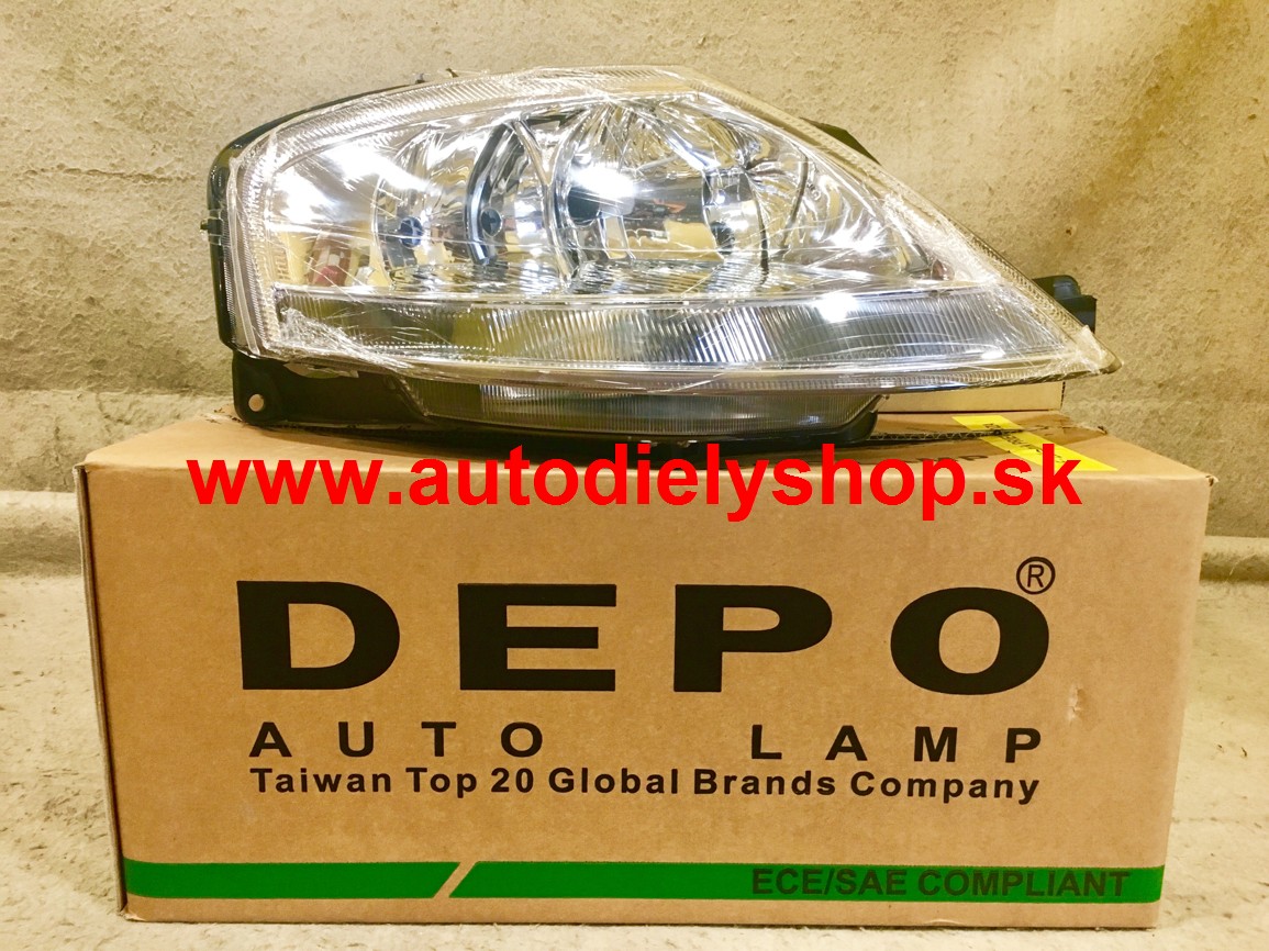 Citroen C3 12/05- svetlo H1+H7 Pravé