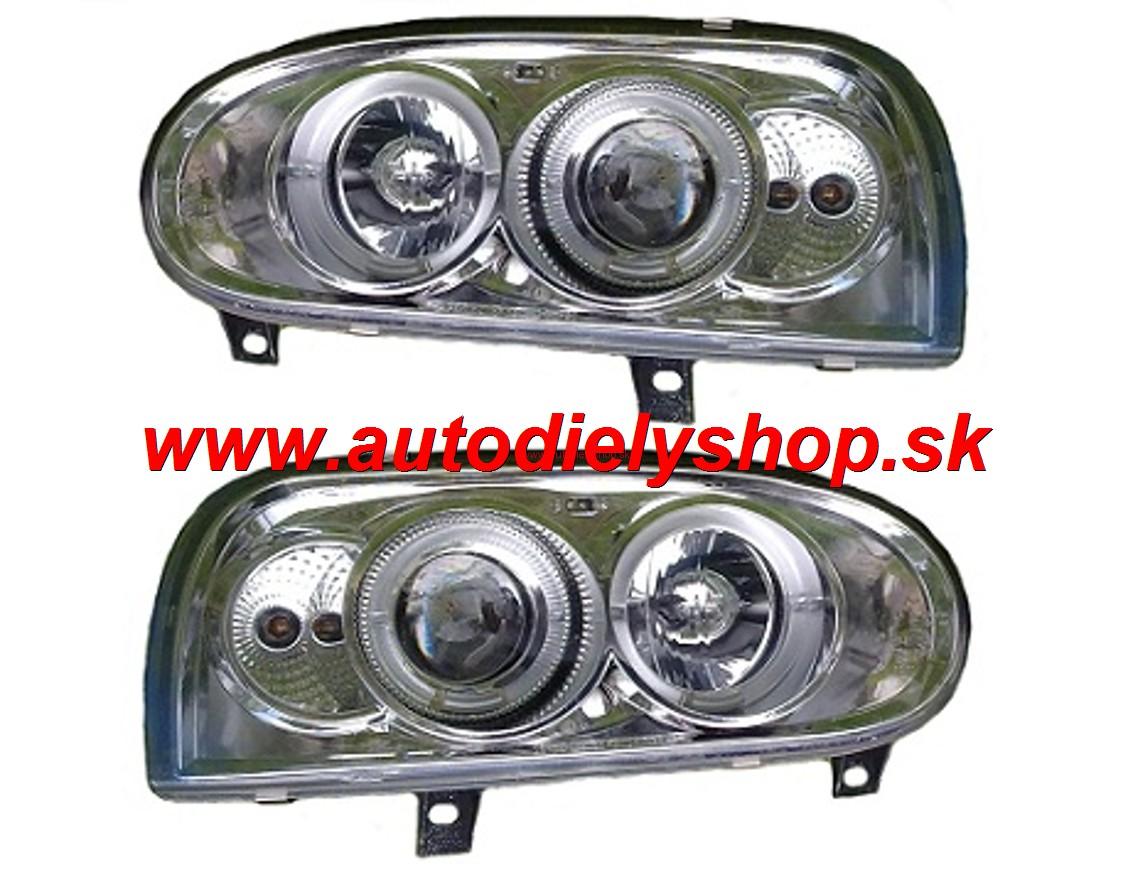 VW GOLF III 9/91-99 Predné svetlá H1+H1 Tuning 