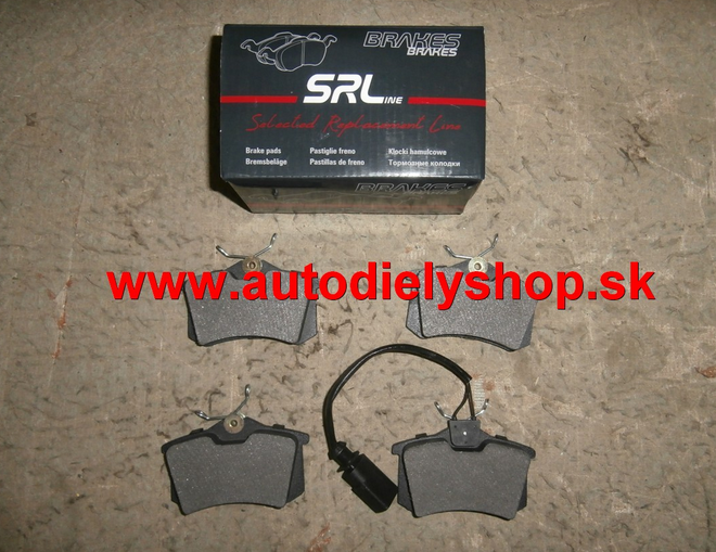 Citroen C4 II 11/2009- zadné platničky Sada / SRL /
