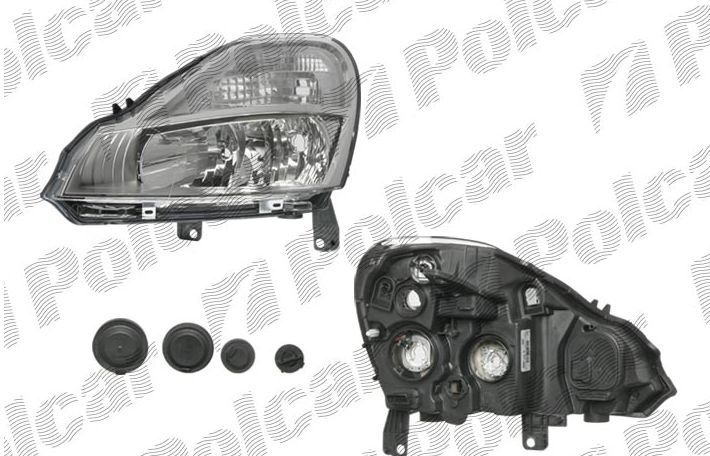 Renault MODUS 2/2008- predné svetlo H1+H7 el.bez motorčeka ľavé