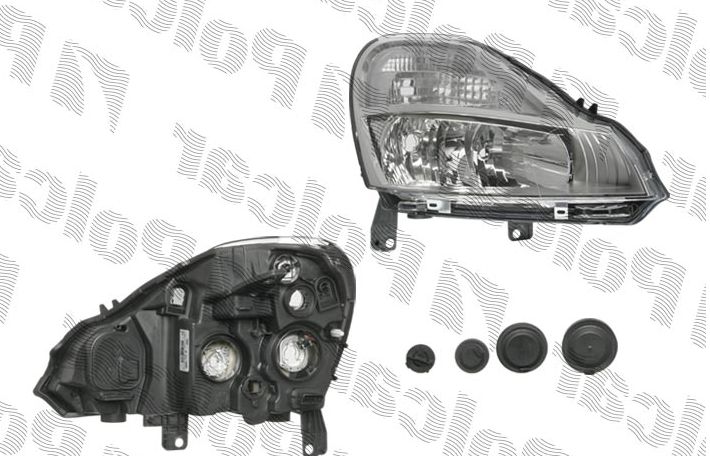 Renault MODUS 2/2008- predné svetlo H1+H7 el.bez motorčeka pravé