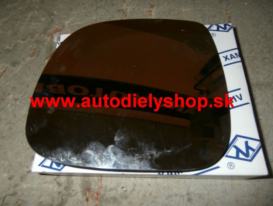 VW CADDY 06/10- sklo spätného zrkadla s držiakom asferické ľavé /vyhrievané/
