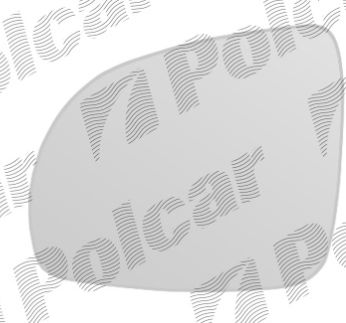 KIA PICANTO 2/08-6/11 sklo zrkadla ľavé /s držiakom/