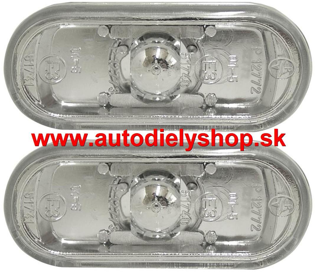 VW GOLF III 95-99 bočné smerovky číre Sada L+P,oválne 
