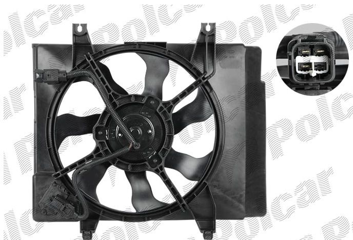 KIA PICANTO 1/04-2/08 Ventilátor chladiča /1,1CRDi/