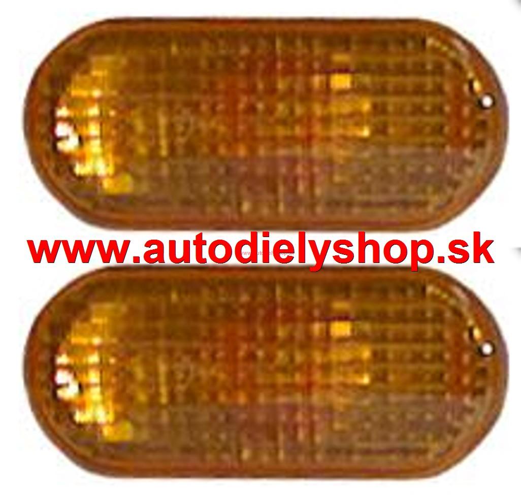 VW GOLF III 95-99 bočné smerovky žlté Sada L+P,oválne 