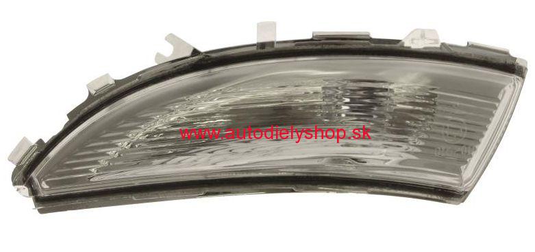 Renault CLIO IV 11/12- smerovka v spätnom zrkadle biela ľavá 