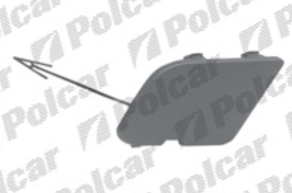 Ford S-MAX 10/2010- záslepka ťažného háku v prednom nárazníku s podkladom