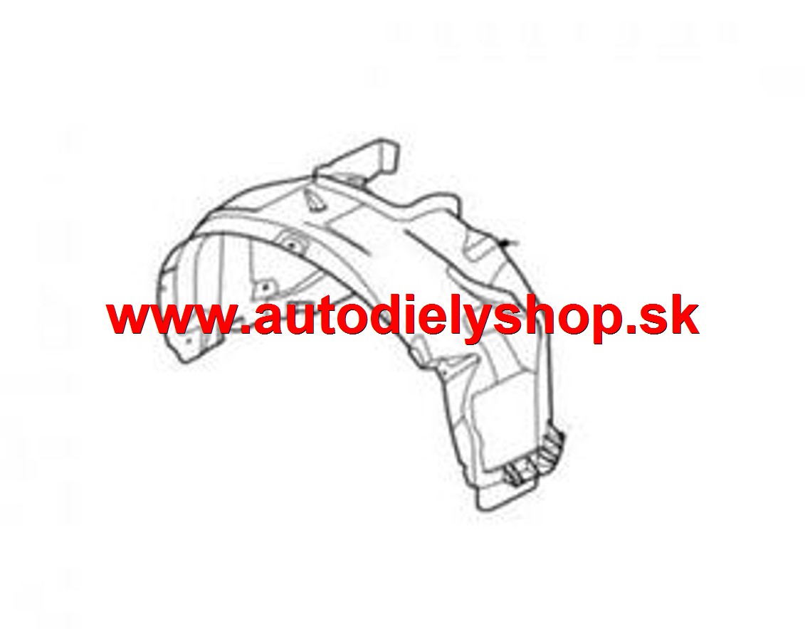 Ford S-MAX 10/2010- predný plastový podblatník ľavý 