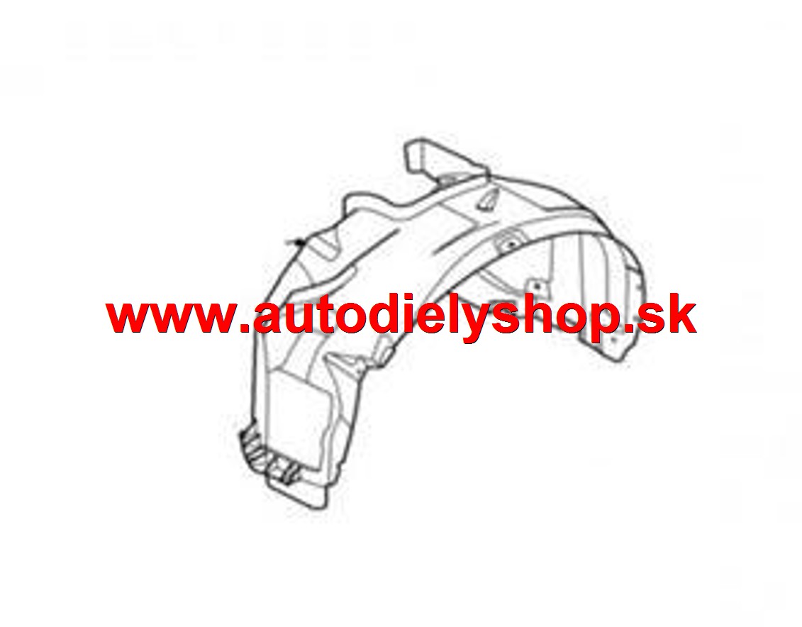 Ford S-MAX 10/2010- predný plastový podblatník pravý 