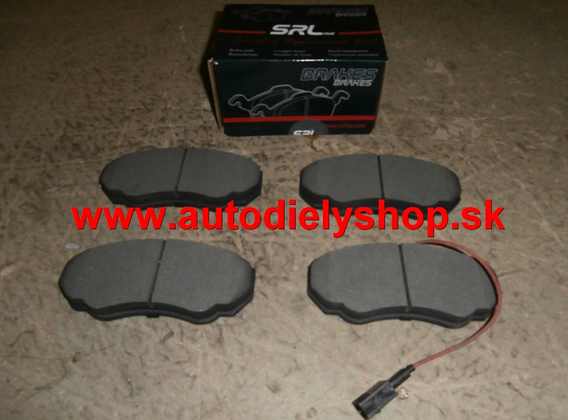  Citroen JUMPER 7/94-12/01 predné platničky Sada 1,0/1,4t / SRL 