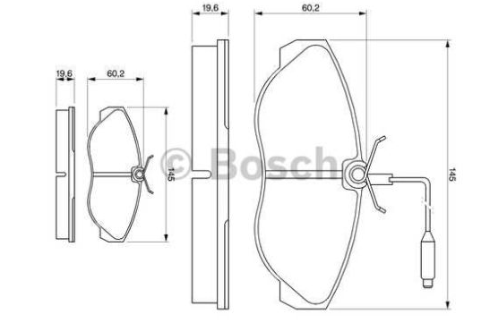 Citroen JUMPER 7/94-12/01 predné platničky Sada 1,0/1,4t /BOSCH