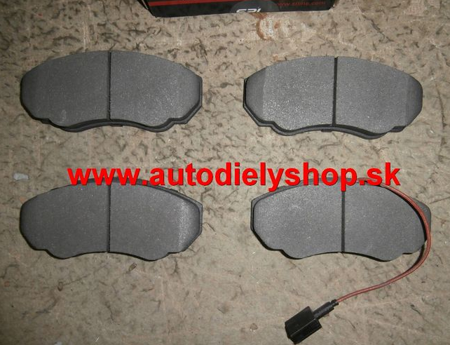  Citroen JUMPER 1/02-06 predné platničky Sada 1,0t-1,4t / SRL /