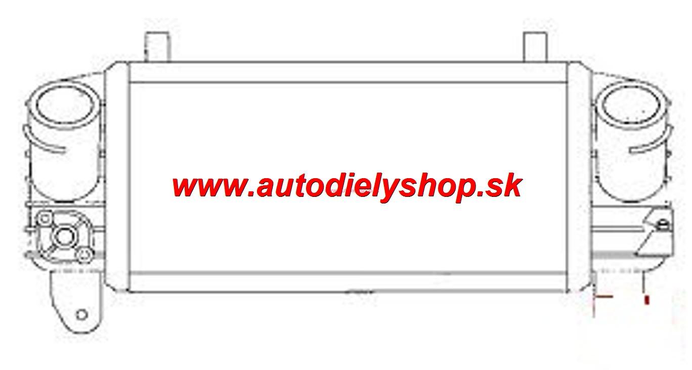 Audi A2 9/00-12/03 chladič vzduchu 1,2TDi-1,4TDi 