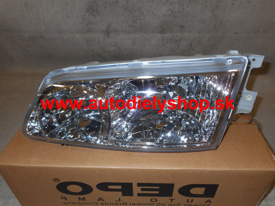 Hyundai H1 01/1998- hlavný reflektor H1+ H7 ľavý, hladké sklo, ECE