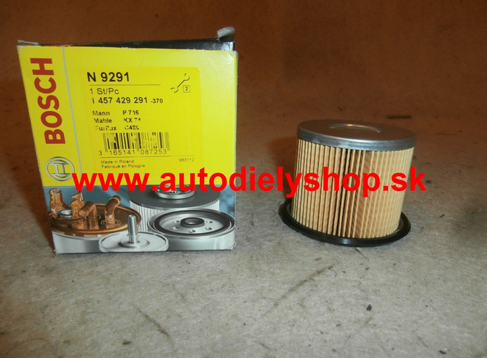 Citroen XSARA 7/97-8/00 palivový filter 1,9D-1,9TD / BOSCH / valcovy