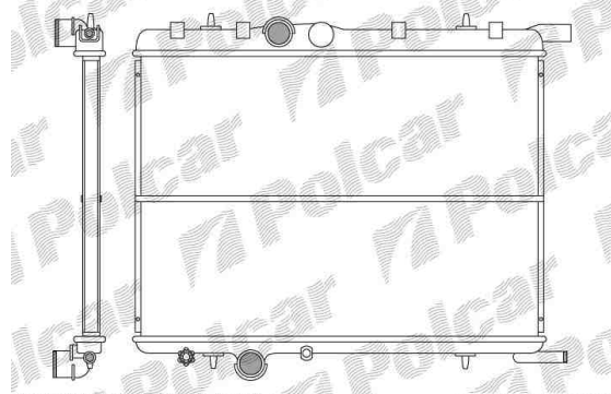  Citroen Xsara 9/00-2/05 chladič vody 1,4i-1,6i / do r.v.4/02