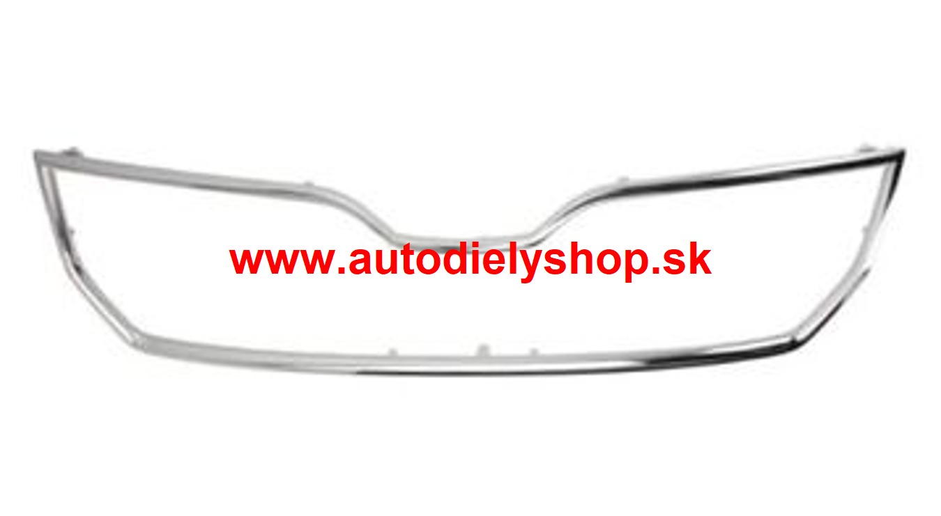 Škoda SUPERB II 5/2013- lišta prednej mriežky chrómová ORIGINÁL