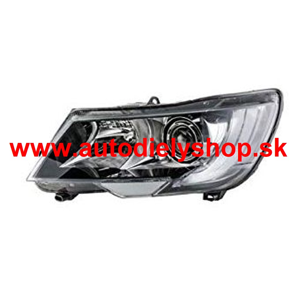 Škoda SUPERB II 5/2013- predné svetlo H7+H15 el.s motorčekom ľavé ORIGINÁL