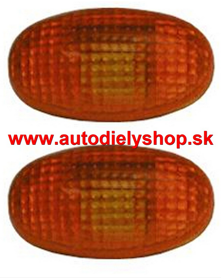 Chevrolet SPARK 05- bočné smerovky oranžové Sada L+P