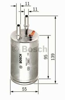 Volvo S60 4/2010-  palivový filter /BOSCH/- 