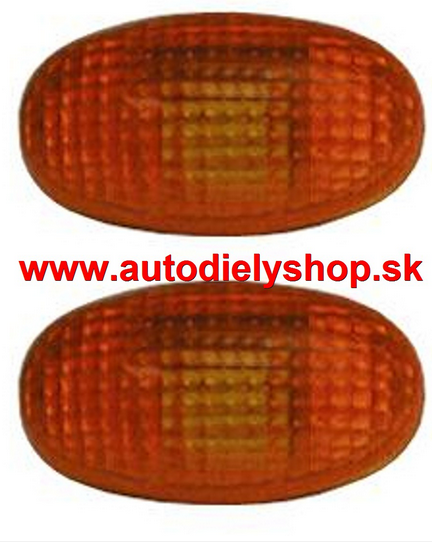 Daewoo TACUMA 9/00-12/03 bočné smerovky oranžové Sada L+P