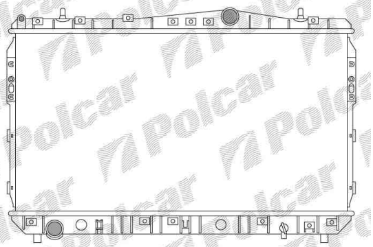 Daewoo TACUMA 9/00-12/03 chladič vody 1,6-1,8-2,0i