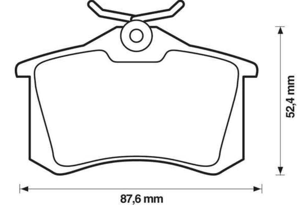 Seat IBIZA 4/2012- zadné brzdové platničky sada /BENDIX/