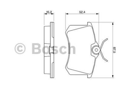 Seat IBIZA 4/2012-  zadné  platničky sada /BOSCH/