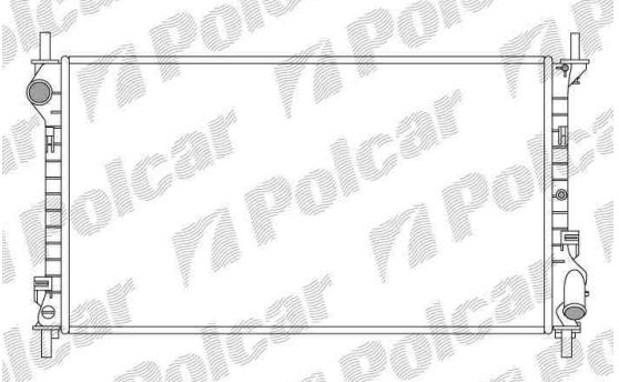 Ford TRANSIT CONNECT 10/02-4/09 chladič vody /1,8i-1,8D/ bez AC