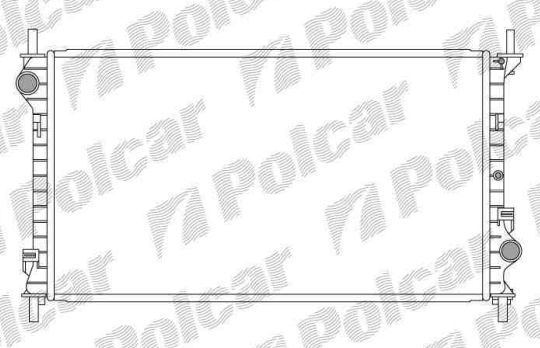 Ford TRANSIT CONNECT 10/02-4/09 chladič vody /1,8i-1,8D/ s AC