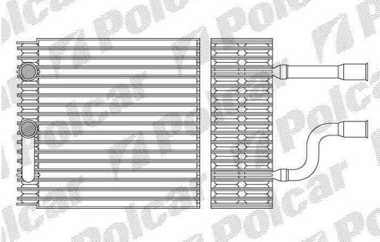 Ford TRANSIT CONNECT 10/02-4/09 výparník klimatizácie pre 1,8 16V-1,8Di-1,8TDCi