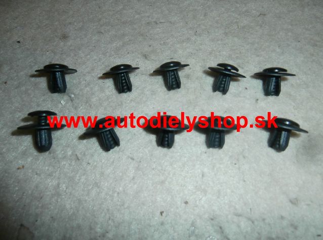BMW 3 E90, E91 10/2008- príchytky krytov pod motor 10 ks