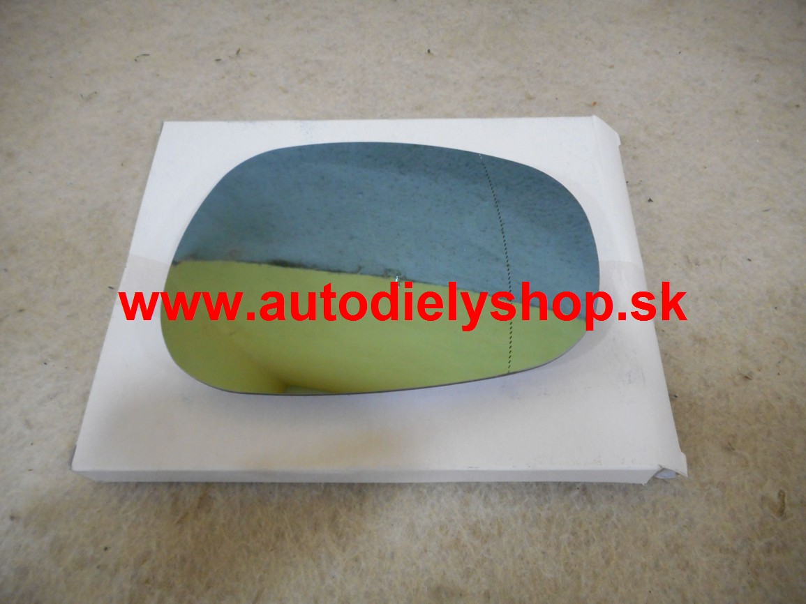 BMW 3 E90, E91 10/2008- sklo zrkadla s držiakom vyhrievané pravé /2 PIN KOLÍK/