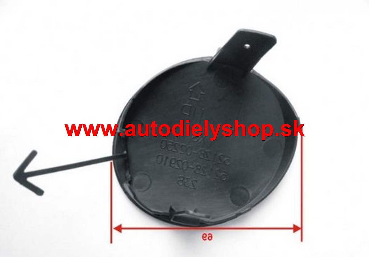 Toyota COROLLA 03/07- krytka otvoru ťažného háku v pred.náraz. pravá 