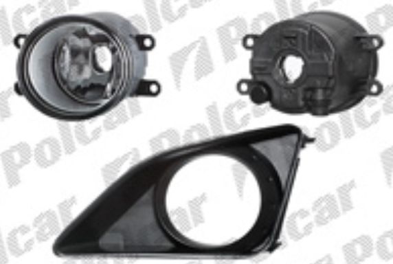 Toyota COROLLA 03/07- predná hmlovka H11 ľavá s čiernym rámikom /PRE SEDAN/