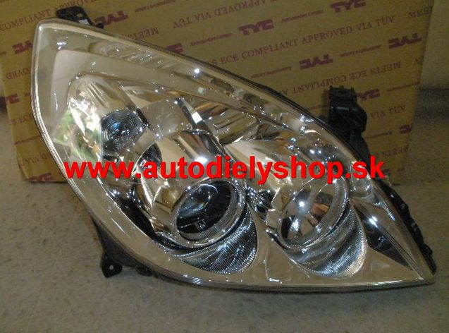 Opel SIGNUM 9/05-08/08 svetlo H1+H7 pravé,strieborné
